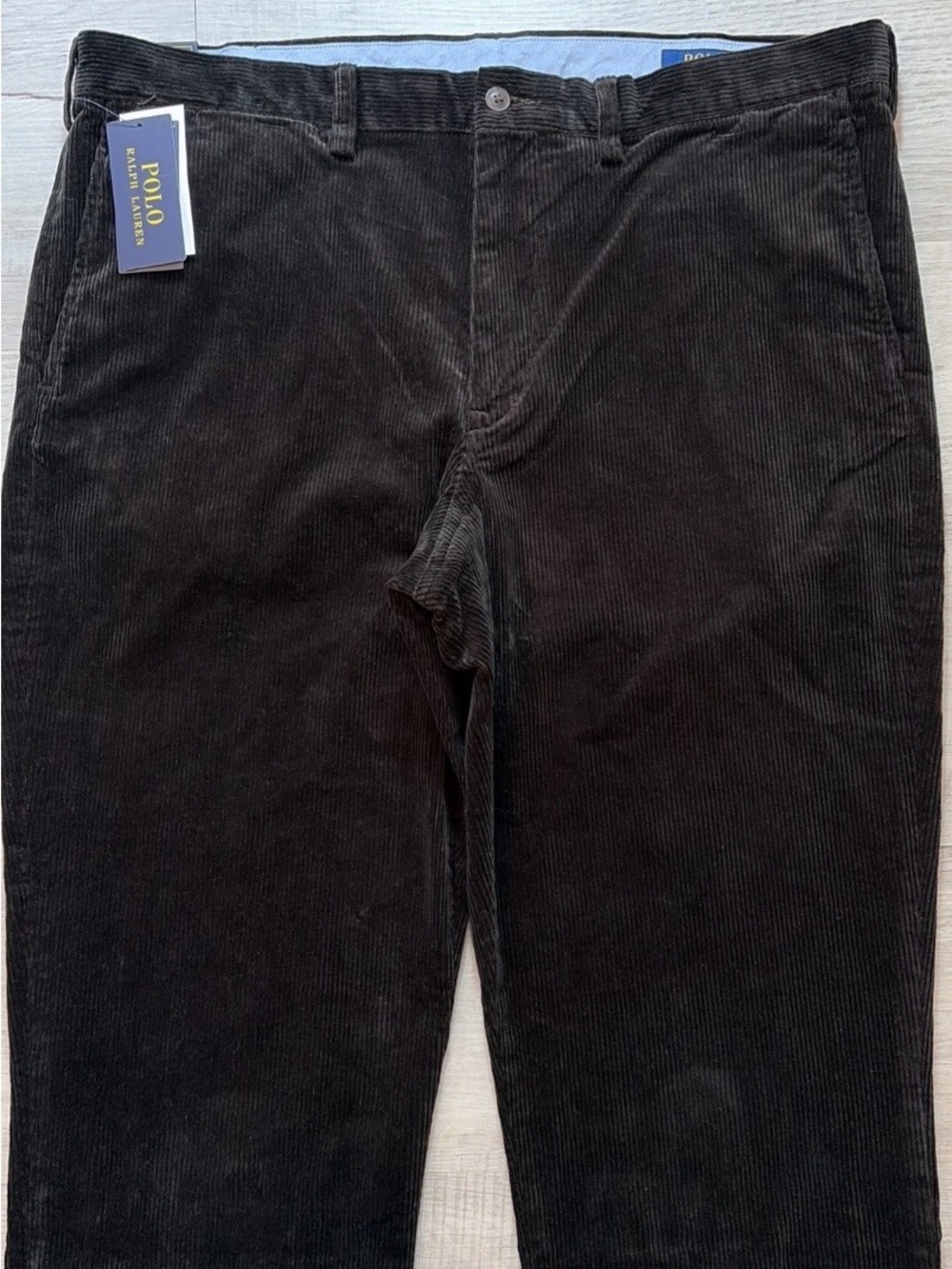 NWT POLO RALPH LAURENBEDFORD STRETCHSTRAIGHT FIT CORDUROYPANTS 38 X 32 BROWN